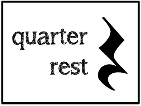 Quarter Note & Quarter Rest - Beth's Notes