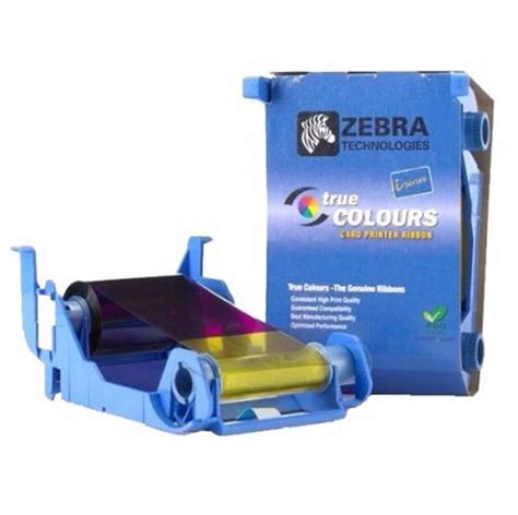 Ribbon-Zebra color ribbon-6 Panel YMCKOK with 1 cleaning roller-165 ...