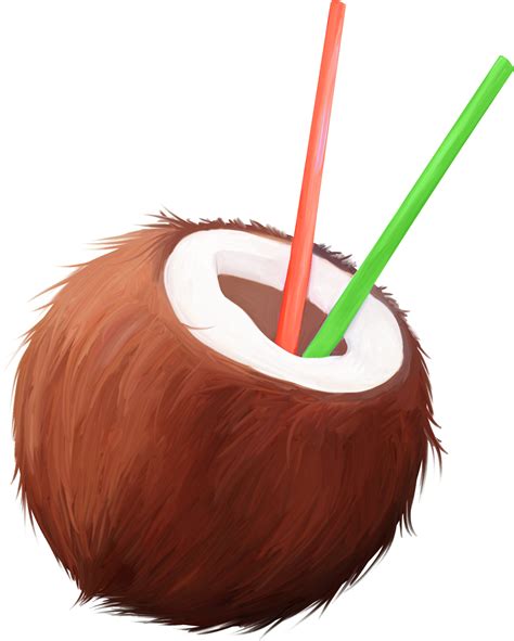 Coconuts Vector Coconut Drink Picture Black And White - Coconut Cartoon ...