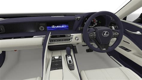 Lexus LC500 Convertible gets Marine Blue interior and top ... in Japan ...