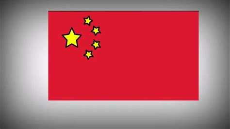 How to draw the Flag of China - YouTube