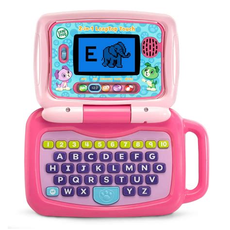 LeapFrog 2 in 1 LeapTop Touch, Cute Pretend Laptop for Toddlers ...