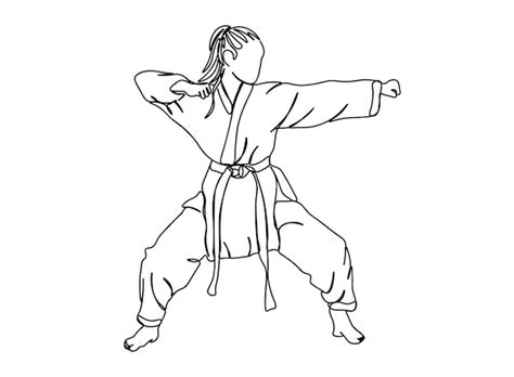 Karate Clip Art Black And White