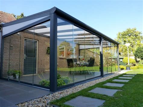 Pergola tout en verre. | Terrasoverkapping, Pergola patio, Tuinkamer