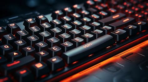 Premium AI Image | Closeup of gamer keyboard