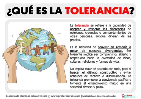 La tolerancia