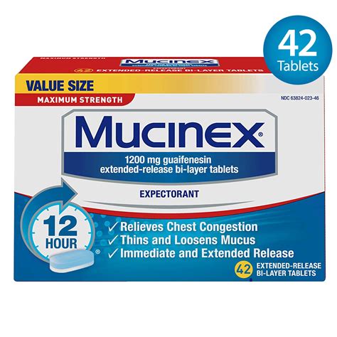 Mucinex Dosage Chart | wordacross.net