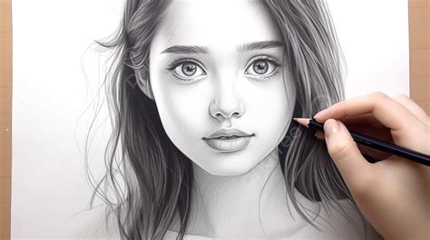 Drawings Of The Female Face To Draw Quick Tutorial Background, Girl Picture To Draw, Child, Girl ...