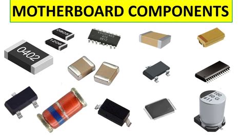 Laptop motherboard parts and components names - YouTube