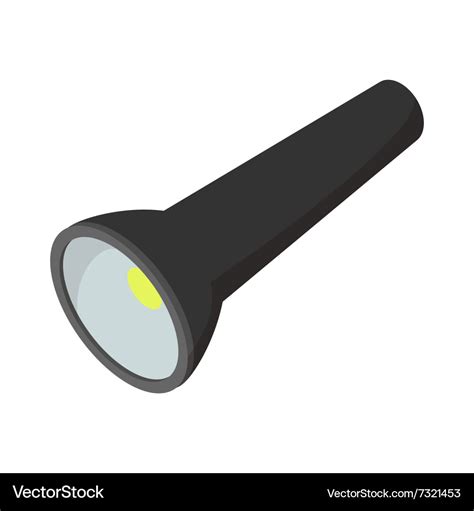 Flashlight cartoon icon Royalty Free Vector Image