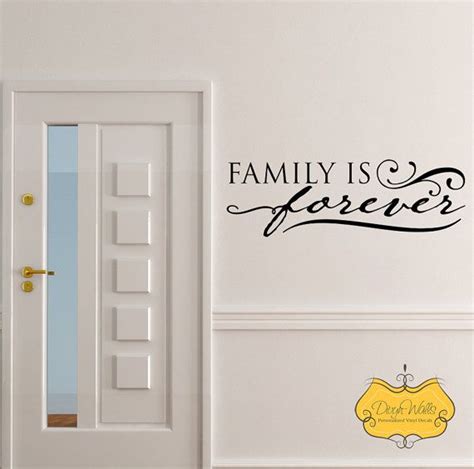 Family is forever, wall decal | Wall decals, Home decor decals, Wall