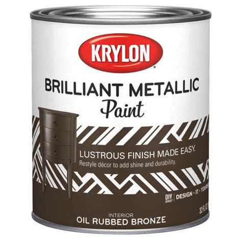 Krylon 1 QT Brilliant Metallic Oil Rubbed Bronze Paint - K02228000-14 | Blain's Farm & Fleet