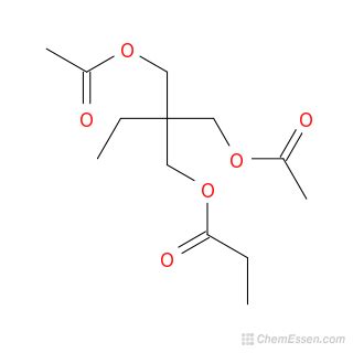 2,2-bis[(acetyloxy)methyl]butyl propanoate Structure - C13H22O6 - Over ...