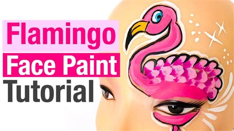 Flamingo Face Painting How to Face Paint a Flamingo - YouTube