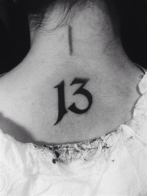 Number 13 Tattoo On Neck Meaning - Frikilo Quesea