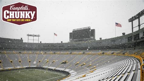 Photos: Snow falls on Lambeau Field