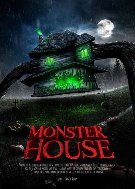 Realistic Monster House Movie Poster | Poster By Guga's Nebula