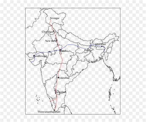 North South Corridor Map, HD Png Download - vhv