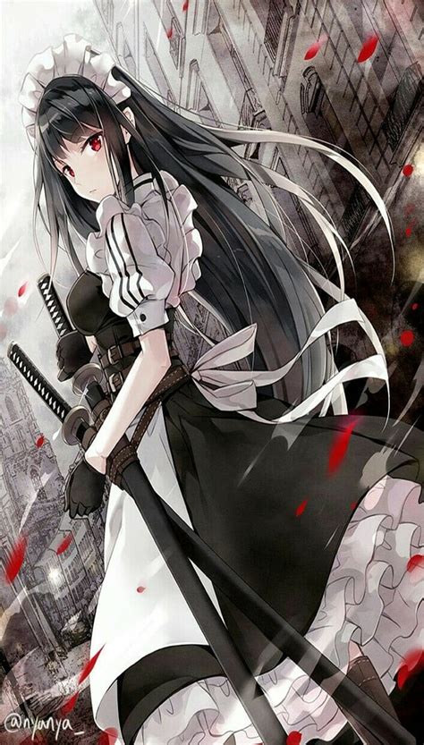 Sword Anime Girl, sword, anime, girl, HD phone wallpaper | Peakpx