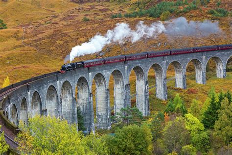 Jacobite Train On Glenfinnan Viaduct by Peter Adams