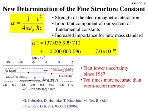 PPT - New Measurement of the Electron Magnetic Moment and the Fine ...