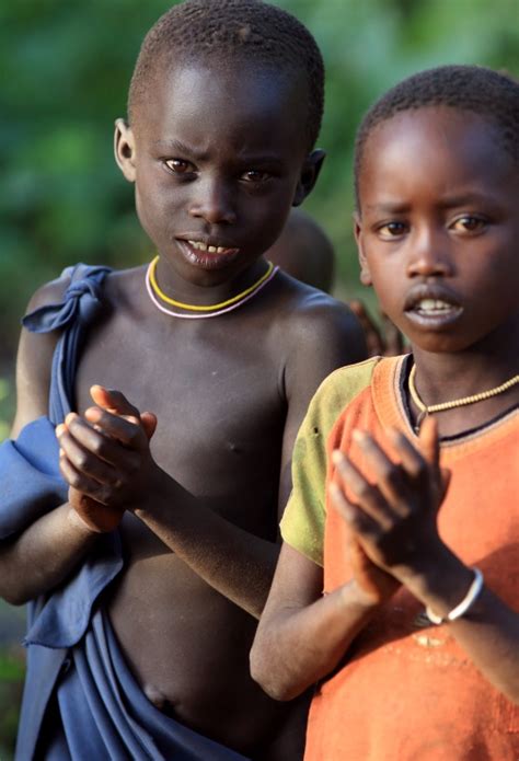 Ethiopian Tribes, Suri, Children - Dietmar Temps, photography