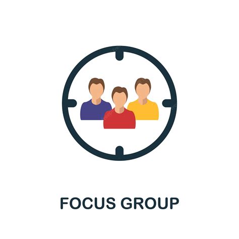 Premium Vector | Focus group flat icon simple element from project management collection ...