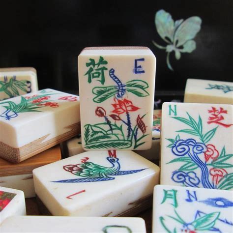 Mahjong tiles, Flower tile, Mahjong set