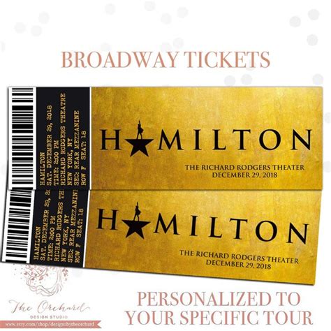 Broadway Ticket Template | TUTORE.ORG - Master of Documents