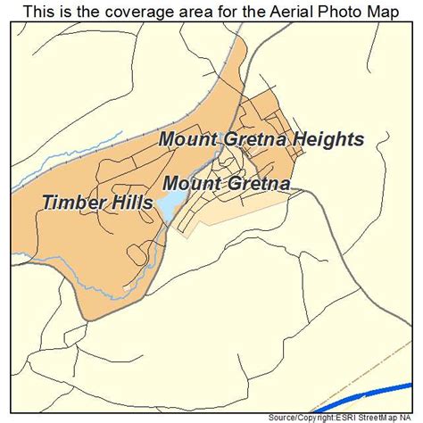 Aerial Photography Map of Mount Gretna, PA Pennsylvania