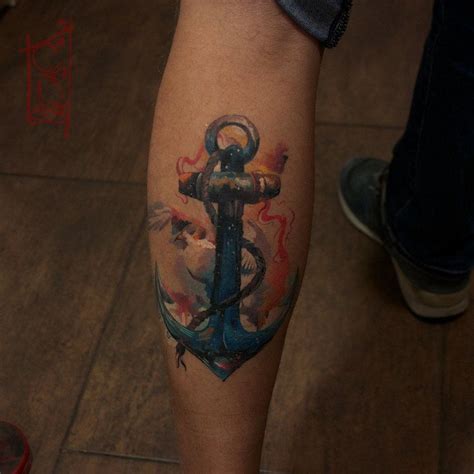 anchor by black-3G-raven on deviantART | Ocean tattoos, Skin art, Anchor