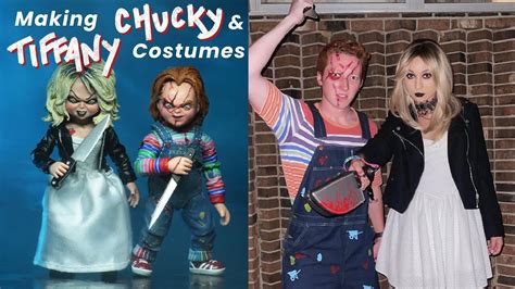 Making Chucky & Tiffany (Bride of Chucky) Halloween Costumes! Thrifting ...