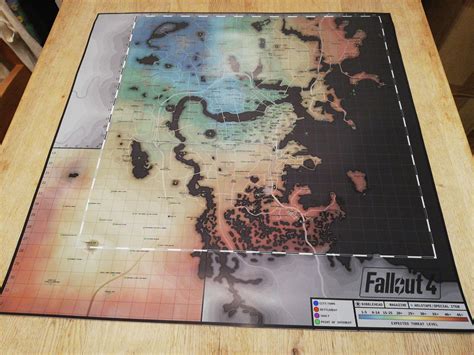 Fallout 4 The Commonwealth Map High Quality 600x600mm Print | Etsy