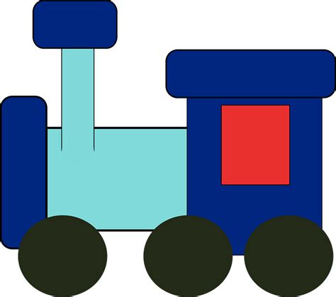 Brinquedo Trem Blue · Gráfico vetorial grátis no Pixabay