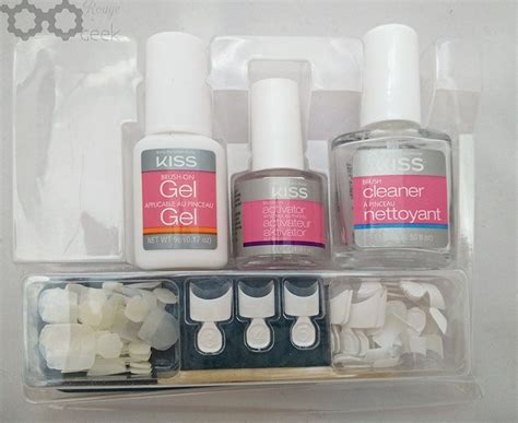Review + Tutorial: Kiss Brush-On Gel Nail Kit - Rouge Geek | Gel nail kit, Kiss gel nails, Nail kit