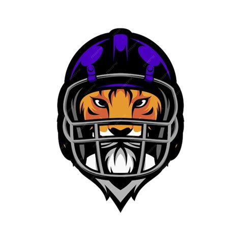 Premium Vector | Tiger rugby mascot logo design vector