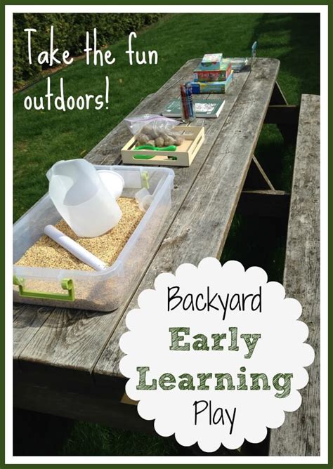 Outside Early Learning Play And Backyard Activities For Kids | Little Bins for Little Hands