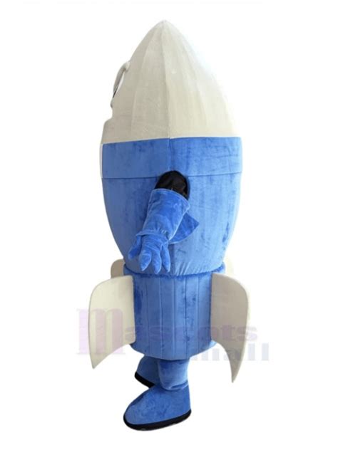 Funny Blue Rocket Mascot Costume