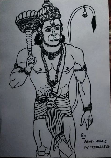 Pencil Sketch Of God Hanuman : Hanuman Hanumanji | Bodegawasuon