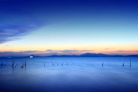 Free Images : seashore, blue sky, blue sea, sunset, southeast asia, malaysia, Perlis, Malaysia ...