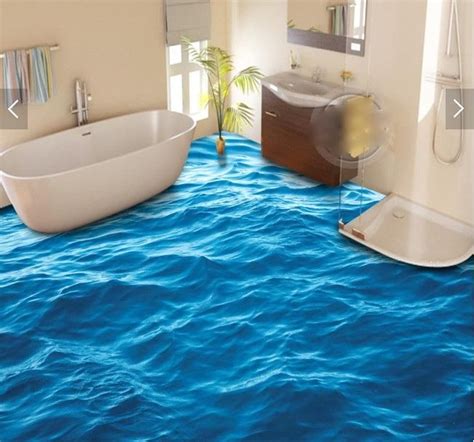 3 d pvc flooring custom waterproof wall paper The surface wave 3d ...