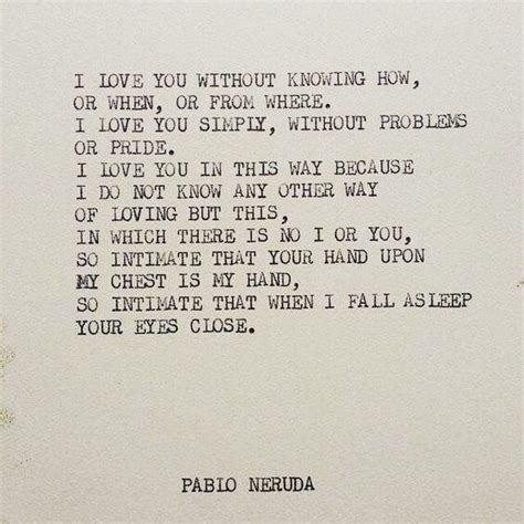 ‘Rewind Poem:’ Pablo Neruda – “One Hundred Love Sonnets: XVII” #poetry #favoritepoem # ...