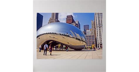 Chicago Bean Sculpture Poster | Zazzle