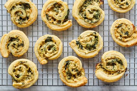 Spinach Cream Cheese Puff Pastry Pinwheels - Challenge Dairy