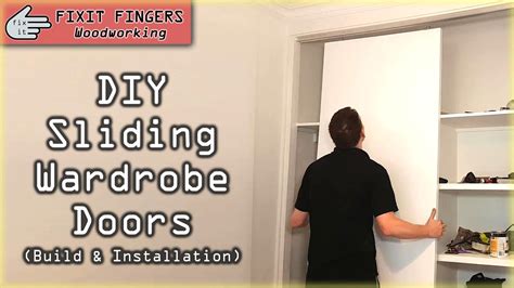 Diy Sliding Wardrobe Closet Door Build Installation Bunnings Cowdroy ...