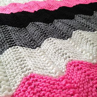 Ravelry: Knitted Chevron (Ripple) Afghan pattern by Laura Mosier