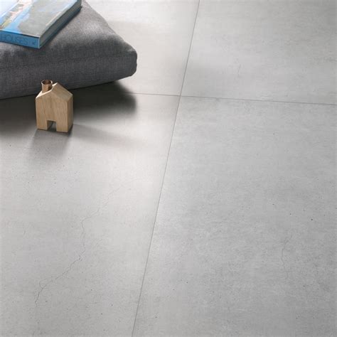 Concrete look tiles