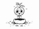Wonderful Sprout Coloring Page  sketch template