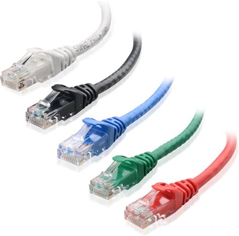 Cable Matters Câble Ethernet Court, Combo 5 Couleurs Cat6 snagless ...