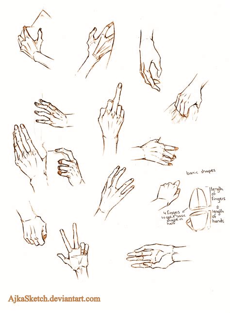 Anime Hands Template